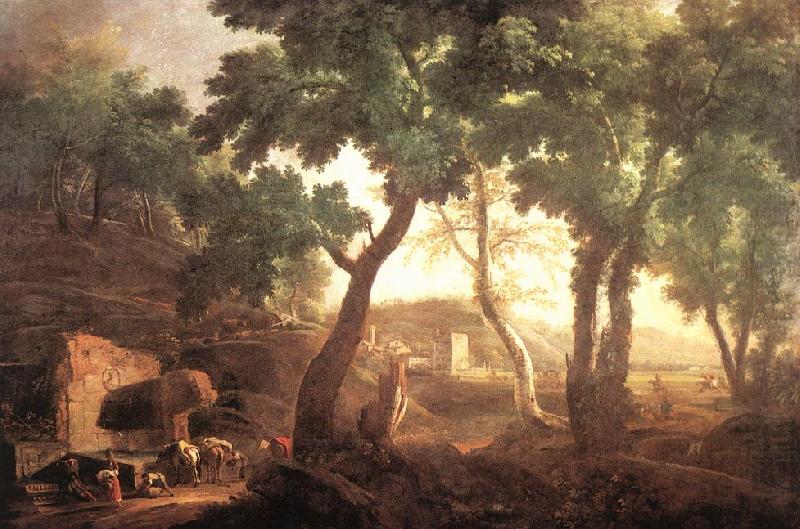 Landscape with Watering Horses, RICCI, Marco